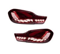 HRQCTIM Rear Tail Light For B&MW 4 Series F32 F36 F82 F83 M4 GTS 425i 430i 2013-2020 LED Dragon Scales Taillight Car Back Lamps Auto Parts(Red one set)
