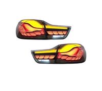 HRQCTIM Rear Tail Light For B&MW 4 Series F32 F36 F82 F83 M4 GTS 425i 430i 2013-2020 LED Dragon Scales Taillight Car Back Lamps Auto Parts(Smoke one set)