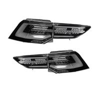 HRQCTIM Rear Tail Light For Golf 8 MK8 2021 2022 2023 2024 LED Car Back Lamps Taillight Assembly Upgrade Configure Style Accessories Auto Parts(Black one set)