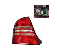 HRQCTIM Rear Tail Light For Mazda For Haima 2005 2006 2007 2008 2009 2010 Car Rear Bumper Tail Light Shell Taillight Cover Brake Light Taillamp Auto Parts(Left With Bulbs)