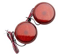 HRQCTIM Rear Tail Light For Toyota For Corolla For Sienna 2x Red LED Rear Bumper Reflector Lights Car Tail Lamps Brake Stop Light Auto Parts