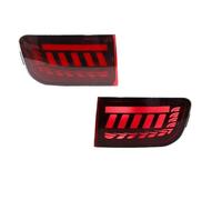 HRQCTIM Rear Tail Light For Toyota For Land Cruiser For Prado 120 For 4Runner 2002-2009 Red LED Rear Bumper Reflector Tail Brake Light Turning Lights Auto Parts(2PC Red Lens)