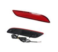 HRQCTIM Red LED Rear Bumper Reflector For Chrysler For Pacifica For Voyager 2017 2018 2019 2020 2021 2022 2023 Brake Tail Lights Running Light Car Third Brake Lights(Red Lens)
