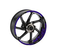 HRQCTIM Wheels Stickers Motorcycles Rim Decorative Decals Reflective Edge Protection For MT 125 MT125 MT-125 Motorcycle Wheel Stickers(Purple)