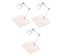 HRSDZKJ 3Pcs Action Figure Stand, Doll Model Display Holder Base Doll Support Stand Compatible with HG RG SD SHF Gundam 1/144 Toy Collectible Display and Storage