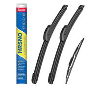 HRSNO 22"+22" Windshield Wipers With 16" Rear Wiper Blade Sets Automotive Replacement for Land Rover LR4 2010-2016,Easy For Installation (Pack of 3)