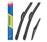 HRSNO 26"+16" Windshield Wipers With 10" Rear Wiper Blade Sets Automotive Replacement for Toyota Rav4 2013-2018,Hyundai Kona 2018-2022,Easy For Installation (Pack of 3)