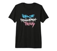 HRT Hormone Replacement Therapy Emo Kids Trans Flag Logo Premium T-Shirt