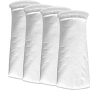 HRTFILTERS 200 Micron 4" Inch Ring by 9" Short Bag Filters Liquid Felt Filter Sock for Aquarium Marine Reef Sump (200 Micron/um 4 x 9 Inch)