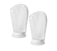 HRTFILTERS 400 Micron 4" Ring, 9" Short Nylon Mesh 4 Inch Filter Sock Bag Aquarium Marine Sump (Pack of 2, 400 Micron 4" x 9")