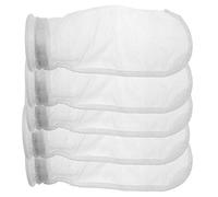 HRTFILTERS 5 Pack Nylon Mesh Filter Socks 4 Inch Ring 50 Micron - by 15 Inch Long - Aquarium Water Filter Bags (50 Micron)