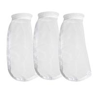 HRTFILTERS Nylon Mesh Monofilament Filter Socks Bag 50 Micron - 500 Micron 4 Inch Ring by 14 Inch Long Aquarium Sump Water Filter Bags - 3 Pack (200 Micron 4" x 14")