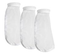 HRTFILTERS Nylon Mesh Monofilament Filter Socks Bag 50 Micron - 500 Micron 4 Inch Ring by 14 Inch Long Aquarium Sump Water Filter Bags - 3 Pack (150 Micron 4" x 14")