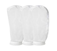HRTFILTERS Nylon Mesh Monofilament Filter Socks Bag 50 Micron - 500 Micron 4 Inch Ring by 14 Inch Long Aquarium Sump Water Filter Bags - 3 Pack (100 Micron 4" x 14")