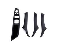 HRTLSS Door Pull Handle Inner Trim 2/4Pcs Front Inside Door Handle for for 5 Series for F10 for F11 for F18(Black LHD 4PCS)