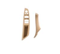 HRTLSS Door Pull Handle Inner Trim 2/4Pcs Front Inside Door Handle for for 5 Series for F10 for F11 for F18(Beige LHD 2PCS)