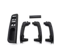 HRTLSS Door Pull Handle Inner Trim LHD Black Beige Front Rear Left Right Door Pull Grab Door Handle Set for Bora for Golf 4 MK4 1999-2004(Black 8pcs)