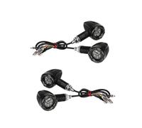 HRTLSS signal lights 2PCS/4PCS Motorcycle Turn Signal Indicators Stop Light Black Rear Turn Lights For For Chopper Motorbike Scooter