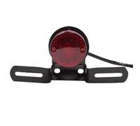 HRTLSS Tail lamp Universal Motorcycle Round Led Tail Brake Stop Running Light License Plate Bracket