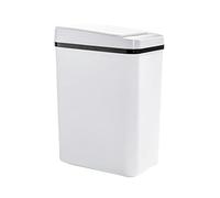 HRTLSS Touchless Automatic Trash Can, 12L Waterproof Motion Sensor Bathroom Bin, Smart Trash Can for Narrow Area, Bedroom, Living Room, Bath (White)