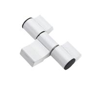 HRTUFN MIUYTRN 1pcs Three-section 45 Door Hinge Broken Bridge Aluminum Load Capacity 130 Kg Hinged Doors Kitchen Bedroom Bathroom Rugged Smart cuicui(White)