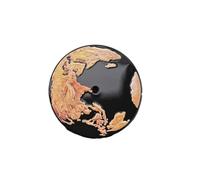 HRTUFN WCC00816 28.5mm Watch Dial Flame Planet Earth Surface for NH35/NH34/4R/7S Movement No Date Faces Space Replacement Parts(Flame)