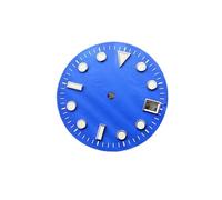 HRTUFN WCC00816 28.5mm Watch Dial Shell Surface SUB Faces Green Luminous Modification Accessories for NH35 NH36 Movement(Blu)