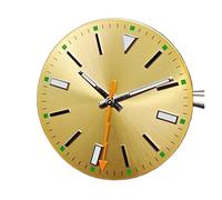 HRTUFN WCC00816 29mm Raised Scale Watch Dail + Lightning Bolt Hands Set Green Luminous for 8215/8200/ 8205/ 821A /2813/3804 Movement(Gloden)