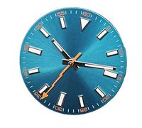 HRTUFN WCC00816 29mm Raised Scale Watch Dail + Lightning Bolt Hands Set Green Luminous for 8215/8200/ 8205/ 821A /2813/3804 Movement(Blu)