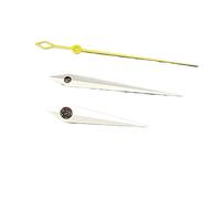 HRTUFN WCC00816 35mm Watch Dial Silver/Gold Rose Faces with Single Date Mechanical Replacement Parts for NH35/NH36 Movement(Yellow Hands)