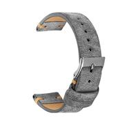 HRTUFN WCC00816 Handmade Suede Watchband 18 19 20 22MM Fits Antique Watch Men's Bracelet Vintage Style Matte Leather Grey Strap(Brown,18mm)