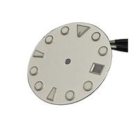 HRTUFN WCC00816 NH35 Dial Green Luminous Watch Face Matte Texture for NH35/ NH36 Mechanical Movement Accessories Repair Parts(White)