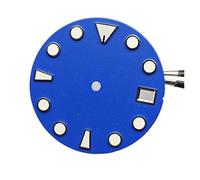 HRTUFN WCC00816 NH35 Dial Green Luminous Watch Face Matte Texture for NH35/ NH36 Mechanical Movement Accessories Repair Parts(Blu)