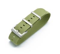 HRTUFN WCC00816 Nylon Watch Straps 20mm 22mm Watchbands Durable French Troops Parachute Special Elastic Bands Replacement(Light green,20mm)