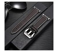 HRTUFN WCC00816 Retro Frosted Watch Strap Ultra 49mm 45/44/42mm 41/40/38mm Bracelet 9 8 7 6 5 Wrist Belt(Dark Brown-S,42mm 44mm 45mm 49mm)