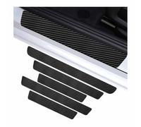 HRTYUWDGK 5 Pcs Car Door Sill Protector Strip for VW Golf 7 2012-2016, Welcome Pedal Threshold Scuff Guard Carbon Fiber Threshold Protective Film Anti-Scratch
