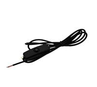 Hrtyvhin 10Pcs 1.5M Flexible USB Control Cable with on Off Button, Black