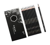 Hrtyvhin 10Pcs Professional Sketch Pencils Wood Drawing Pencil Sketching Charcoal Pencil for Artist Beginner Drawings Sketchings Wood Drawing Pencils