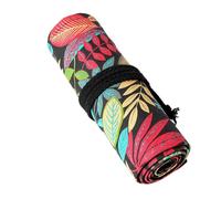 Hrtyvhin 12/24 / 36/48 / 72 Holes Pencil Roll Bag Canvas Wrap Case Organizers Storage Bag Drawing Pen Organiser