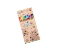 Hrtyvhin 12 Color Art Pencils Not Deadly Safe for Kids Learners Classroom Home Use Green Art Materials Kids Learners