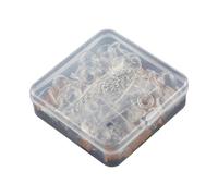 Hrtyvhin 30Pcs Glass Bottle Set Unique Pendants Ornamnet for Crafting and Decorating with Cork Stoppers and Hook Unique Bottles
