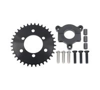 Hrtyvhin 36T Rear Sprocket Conversion with 1.5 Inch Hub Adapter, Clamp Mounting Hardware for Drivetrain and Rear Wheel Setup Sprocket Hub Adapter Clamp Mount Drivetrain