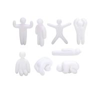 Hrtyvhin 3D Printed Meccha Robot Action Figure Paint-Ready Figurines, Desktop Display Collection, Character Poses, Shelf Styling, Table Decor, Collectible Hobby Arrangement Set Paintable Forms Art