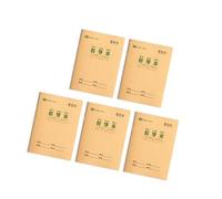 Hrtyvhin 5Pcs Students Homework Notebooks with Paper Cover 16 Sheets Each for Chinese Character Handwriting Practice Writing Notebooks Notepads Paper