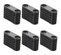 Hrtyvhin 6Pcs Surfboard Footstrap Insert Paddle Board Accessory Brass Nut Windsurfing 2-Hole 5mm Thread Footstrao Insert Windsurf Board Footstrap Replacement