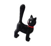 Hrtyvhin Adorable Resin Kitten Sculpture with Unique Tail Up Design Playful Statue Collectible Ornament Ideal for Bookshelf Display Collectible