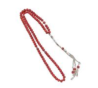 Hrtyvhin Agaphite Look Prayer Beads Chain Handstrung Spiritual Jewelry Piece for Devotion and Modern Outfits Spiritual Beads Chain