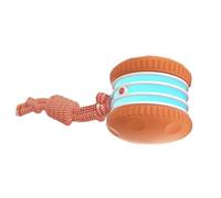Hrtyvhin Automatic Rolling Ball Toy for Dog Mental Stimulation Fun Pull of War Rope Teaser for Breeds Fetching Fetching Automatic Rolling Dog