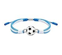 Hrtyvhin Braided Colorful Wristband for 2026 Soccer Event 24Cm, C