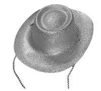 Hrtyvhin Carnival Party Glittering Cowboy Hat For Adult Unisex Wide Brim JazzHat Cool Music Festival Stage Props Magician Gold Powder Cowboy Hat For Party
